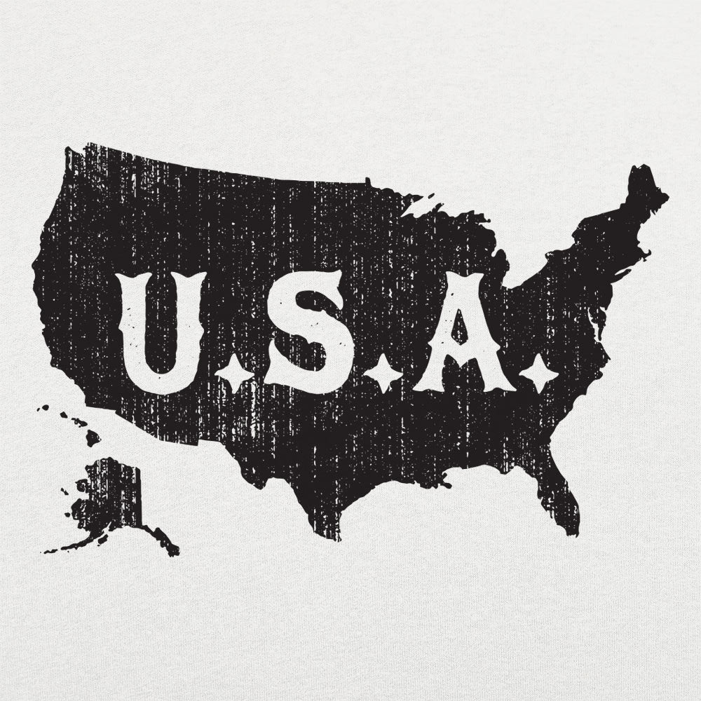 USA Map Distressed Vintage America Design