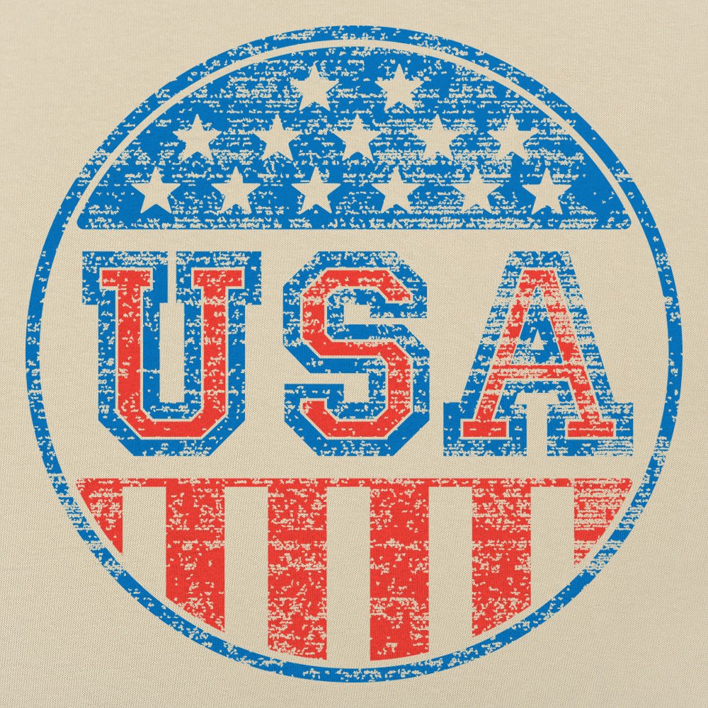 USA Round Patriotic Campaign Badge Graphic
