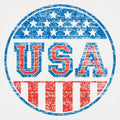 USA Round Patriotic Campaign Badge Graphic