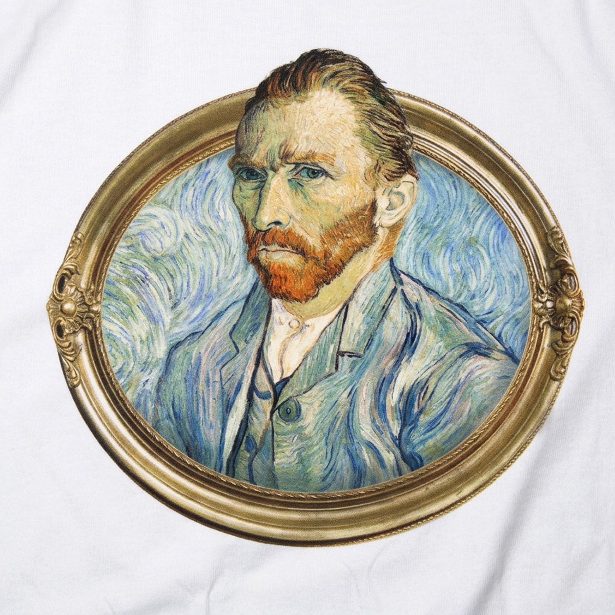 Van Gogh Full Color Framed Self Portrait Painting
