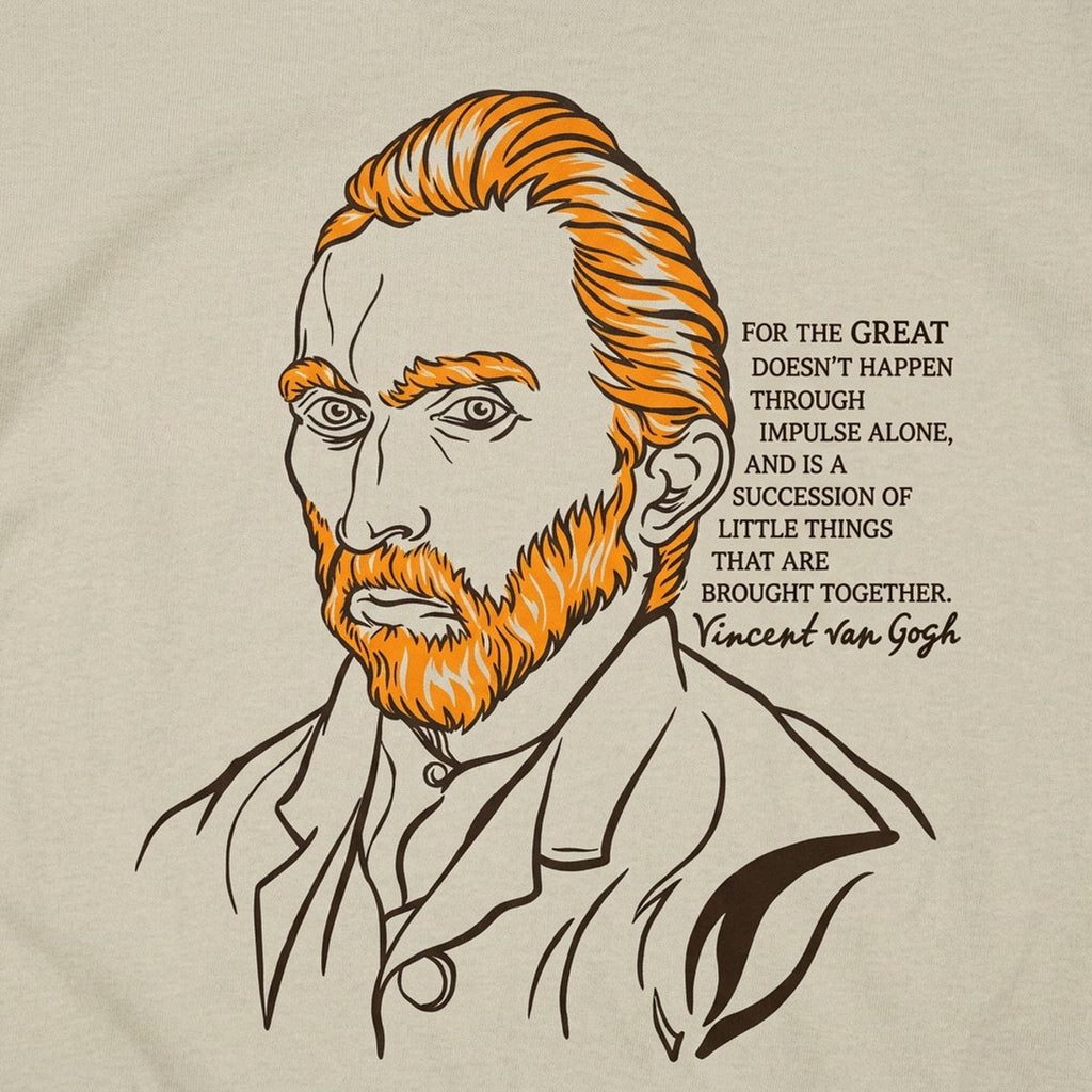Van Gogh Quote Portrait Illustration