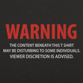 Viewer Discretion Advised Warning Label