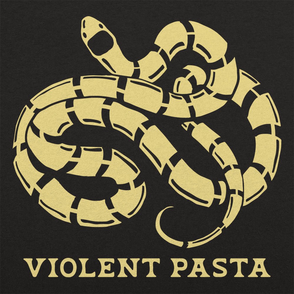 Violent Pasta Coiled Snake Spaghetti Pun