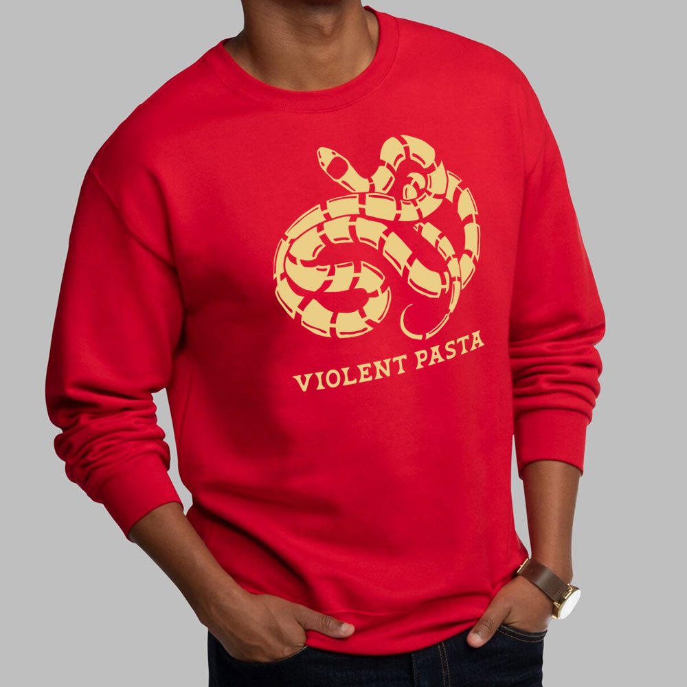 Violent Pasta Coiled Snake Spaghetti Pun