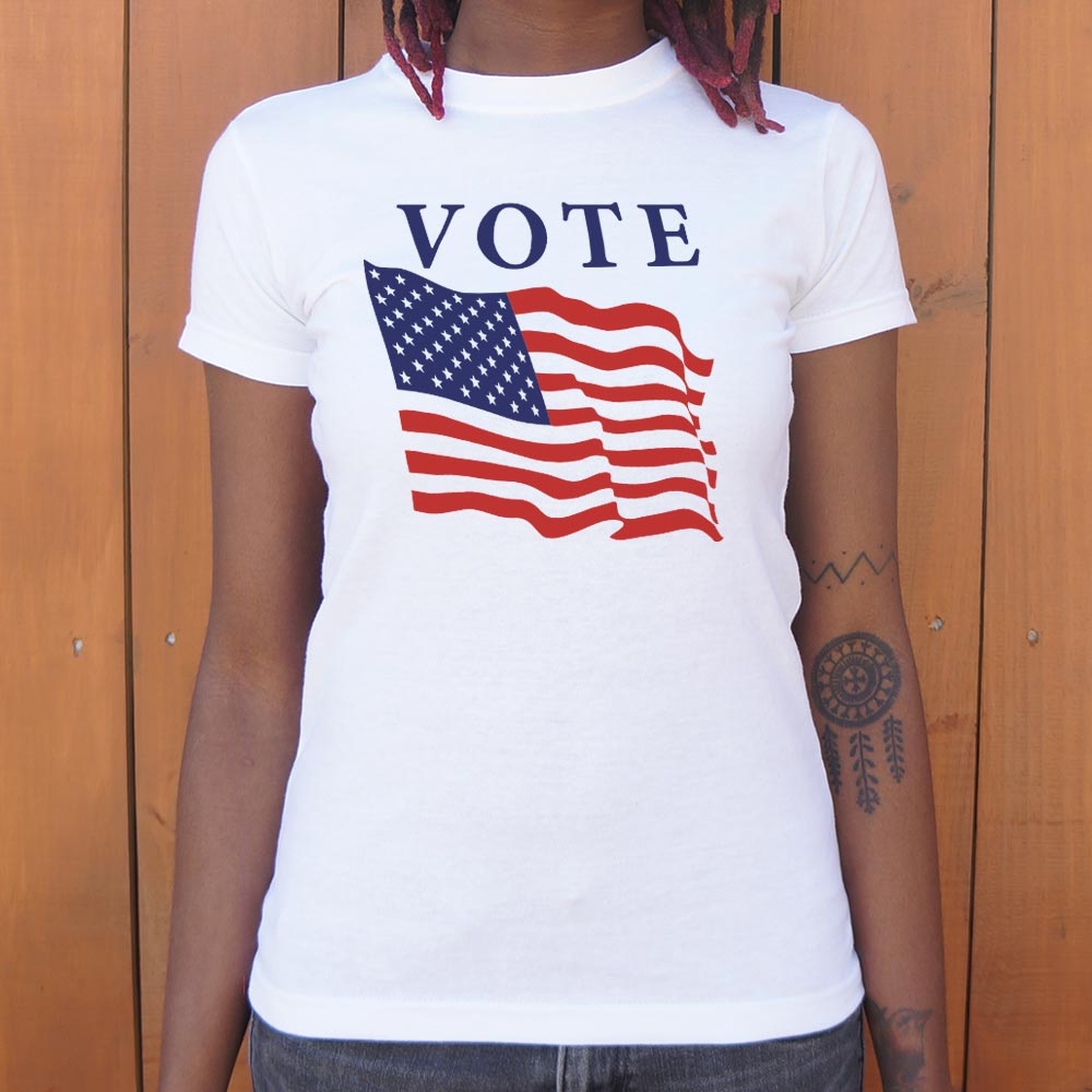 Vote with American Flag