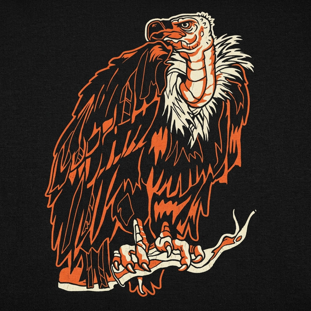 Vulture Perched Illustration