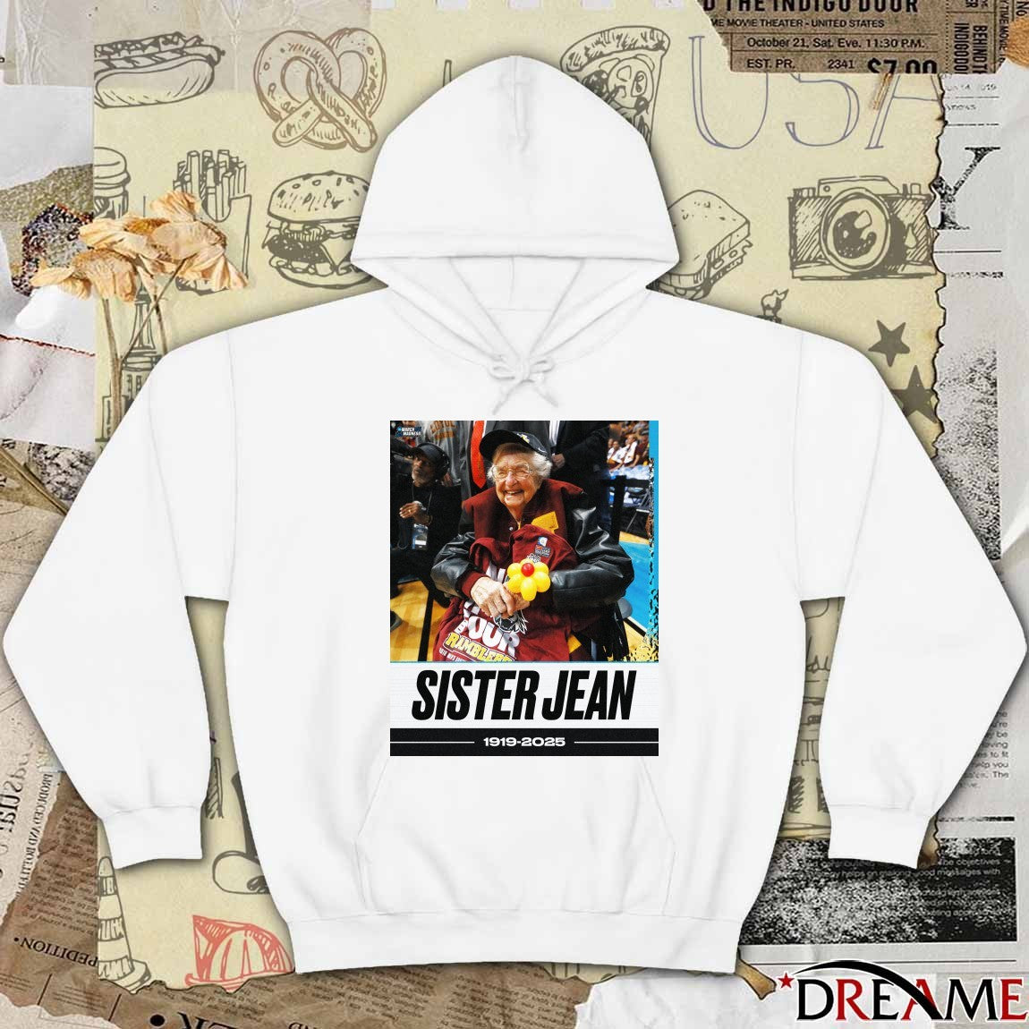 RIP Sister Jean Has Passed Away At The Age Of 106 1919 – 2025 NCAA March Madness Poster t-shirt