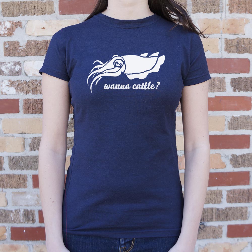Wanna Cuttle Cuddling Cuttlefish Pun