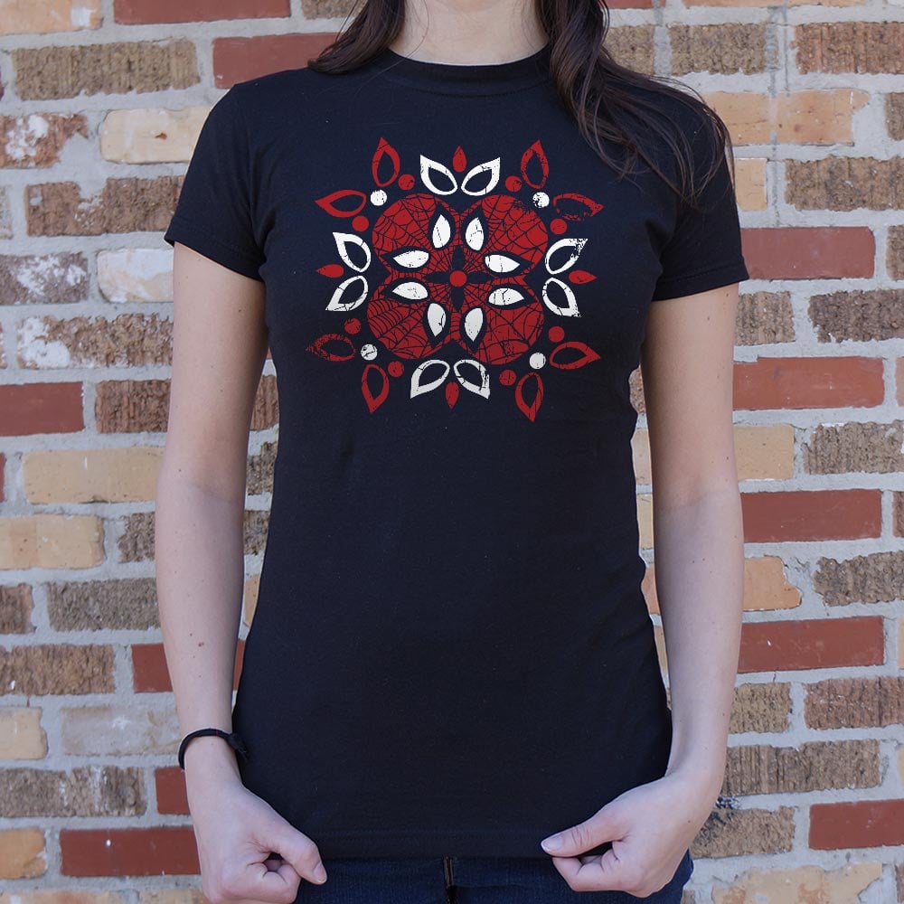 Web Flower Superhero Mask Mandala