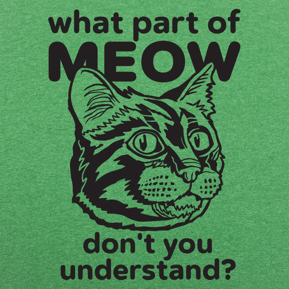 What Part of Meow Don't You Understand Tabby Cat