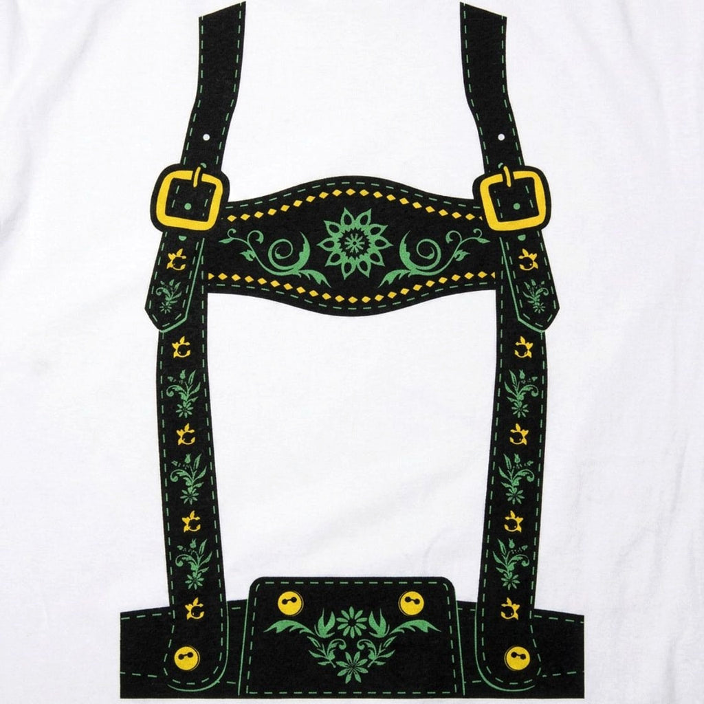 Lederhosen Costume with Suspenders and Floral Embroidery