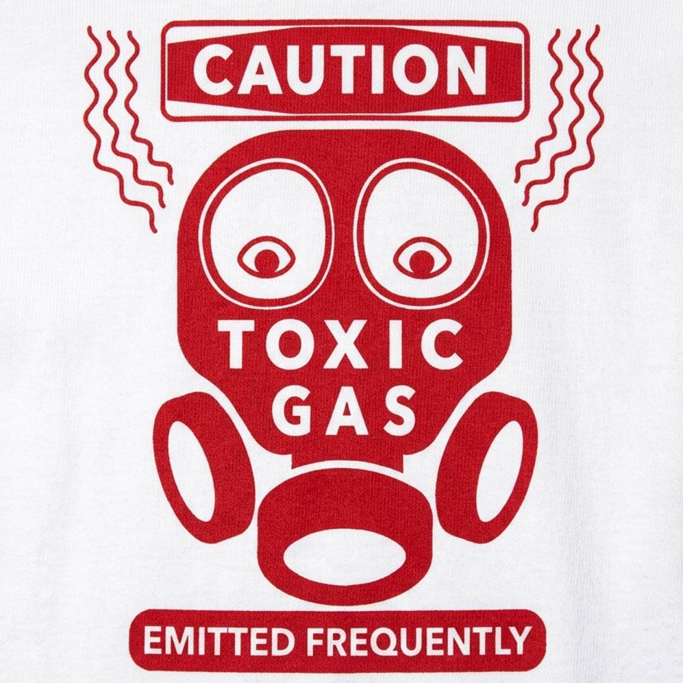 Toxic Gas Caution Gas Mask Fart Warning