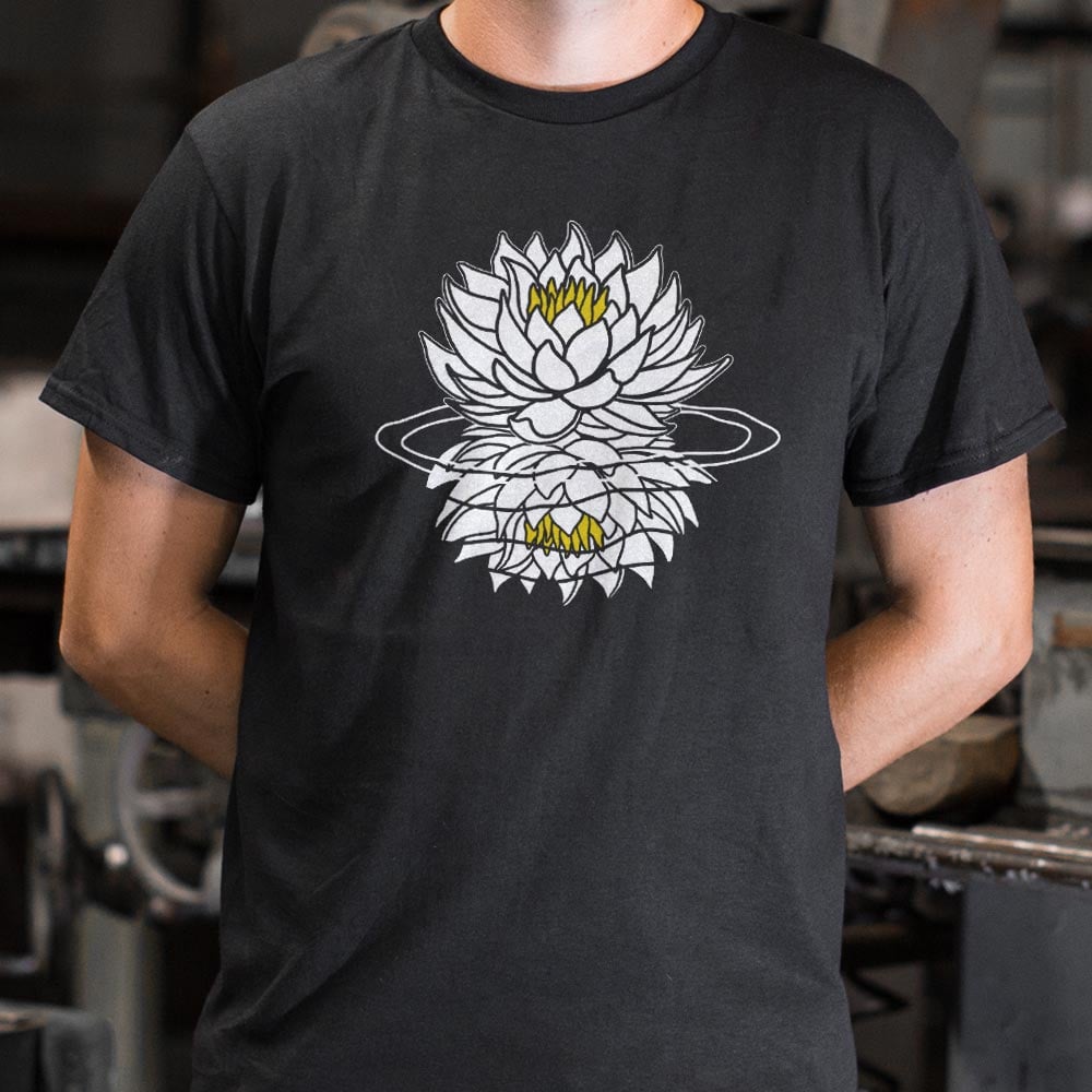White Lotus Flower Graphic