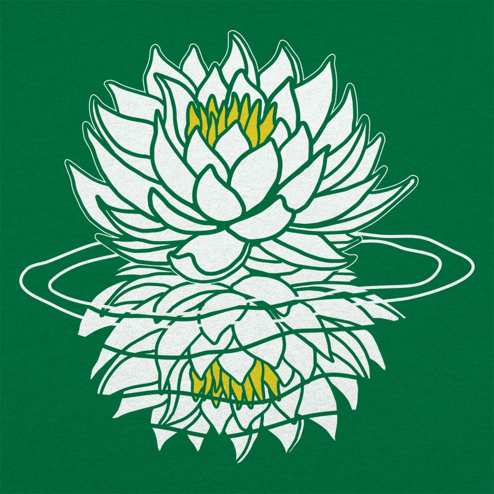 White Lotus Flower Graphic