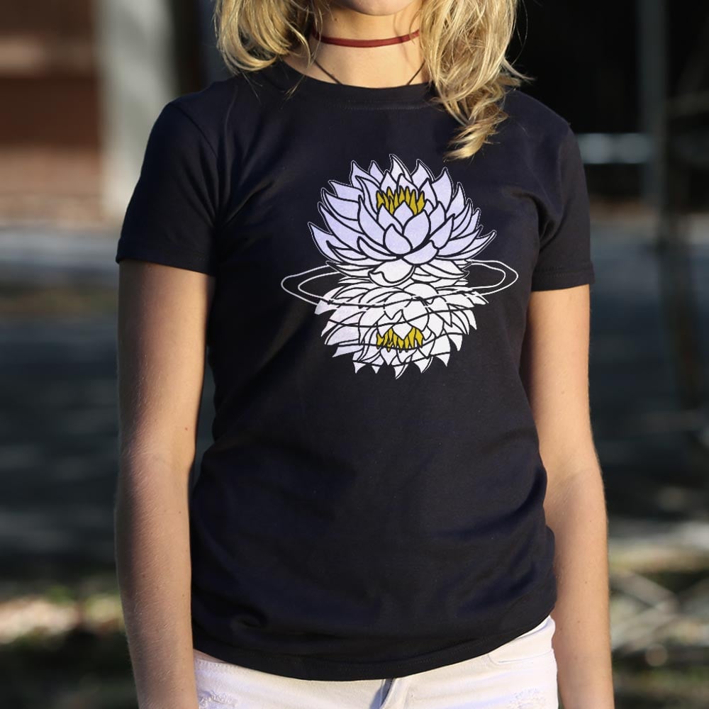 White Lotus Flower Graphic