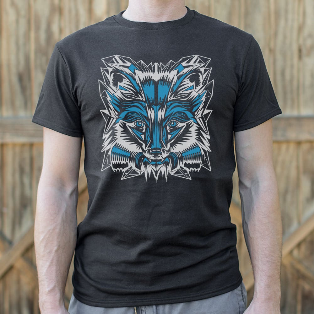Winter Fox Geometric Fox Face Graphic