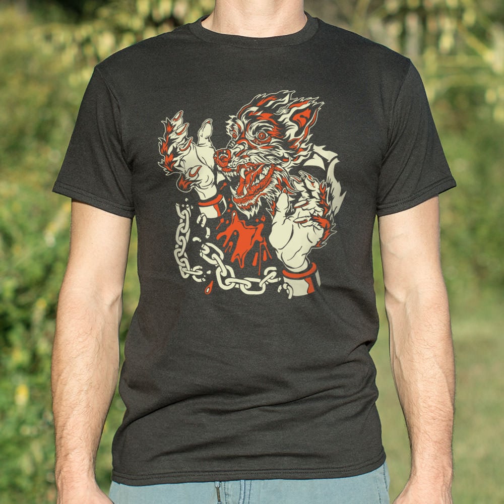 Wolf Man Unchained Breaking Free of Chains