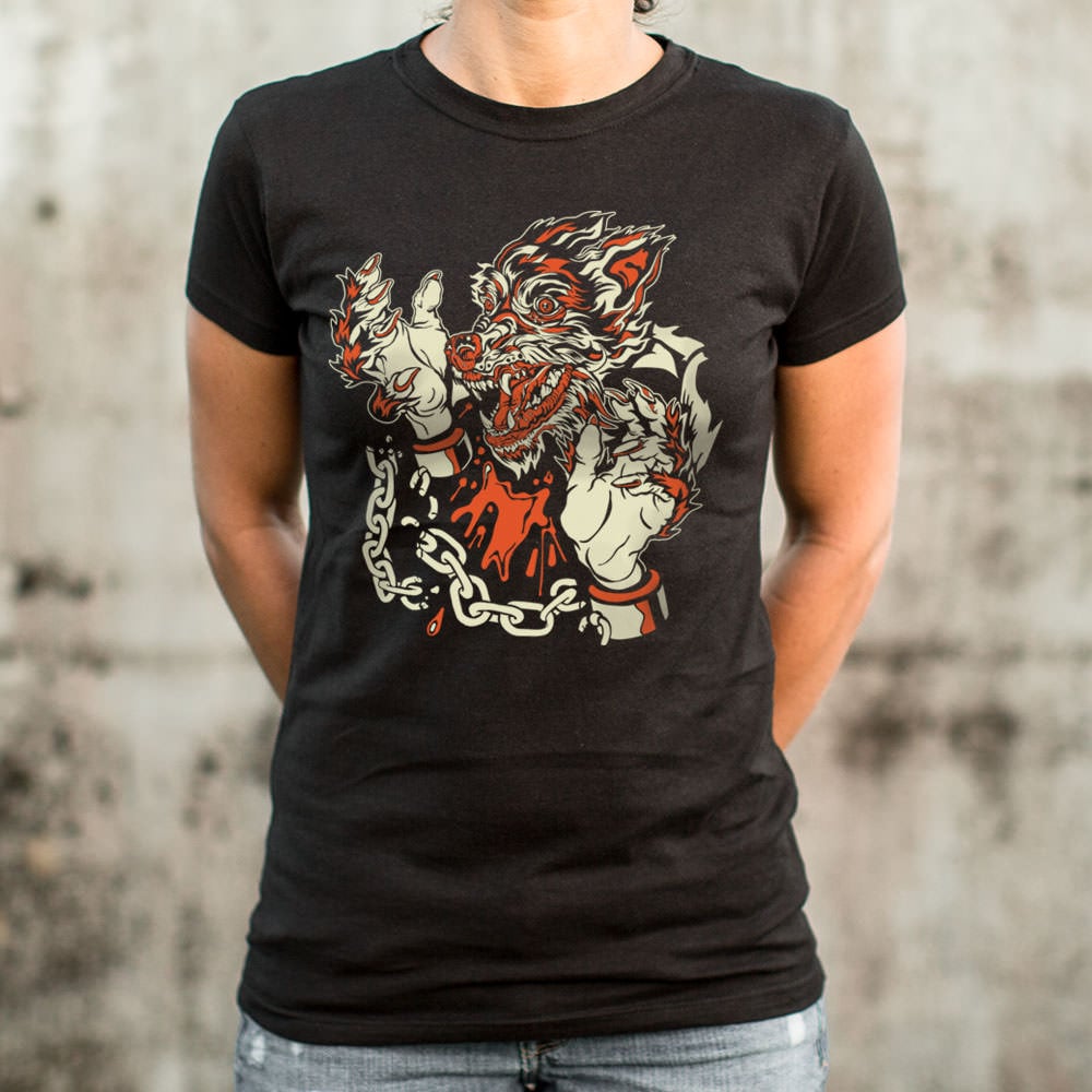 Wolf Man Unchained Breaking Free of Chains