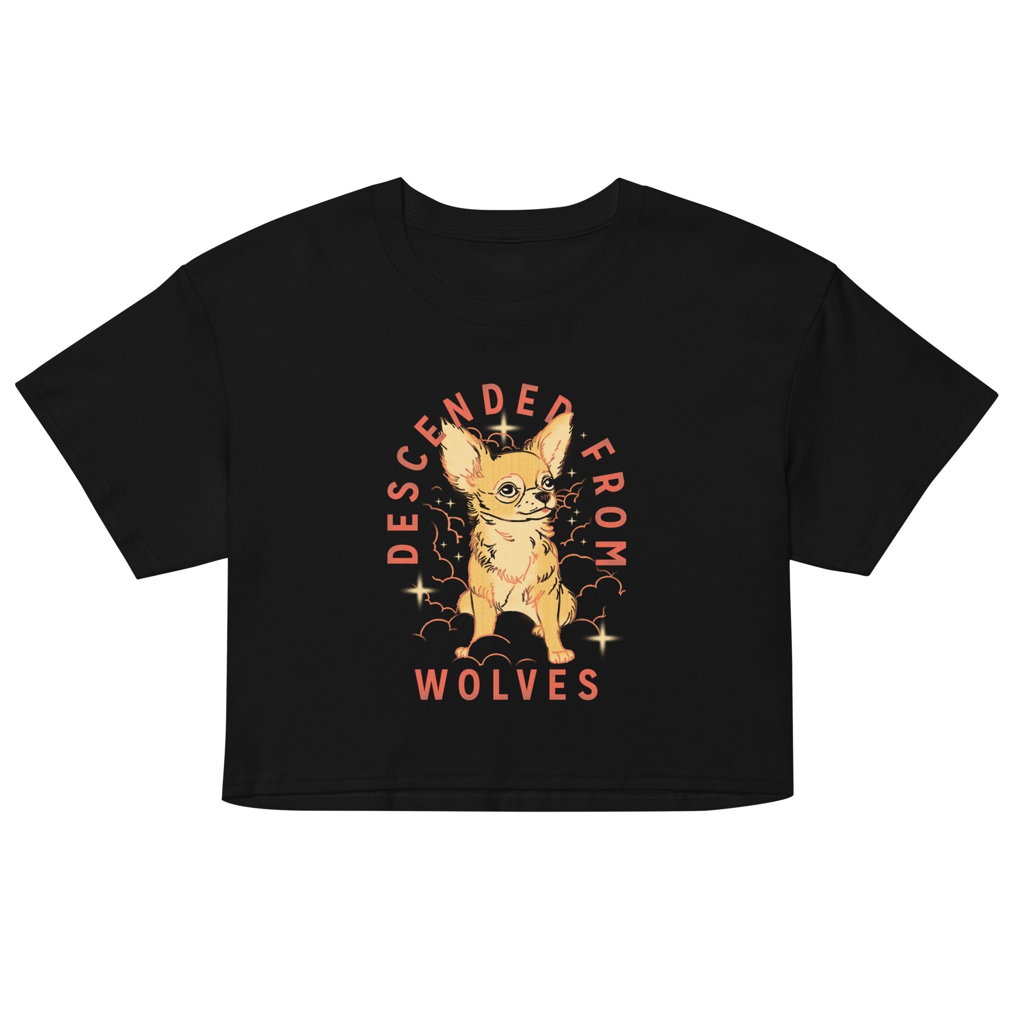 Descended From Wolves Women's Crop Tee