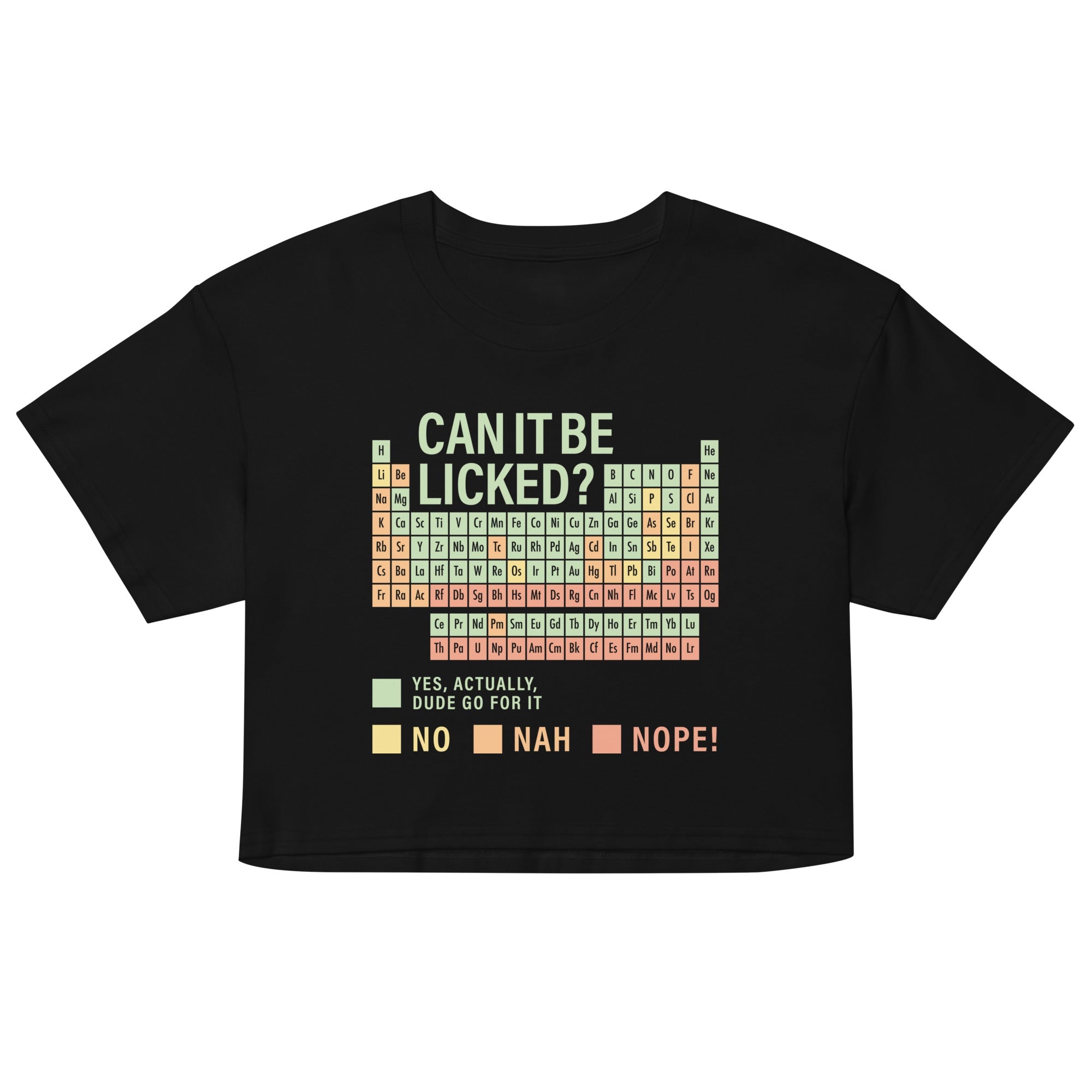 Can It Be Licked? Women's Crop Tee