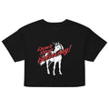 Don't Stop Believing Unicorn Women's Crop Tee