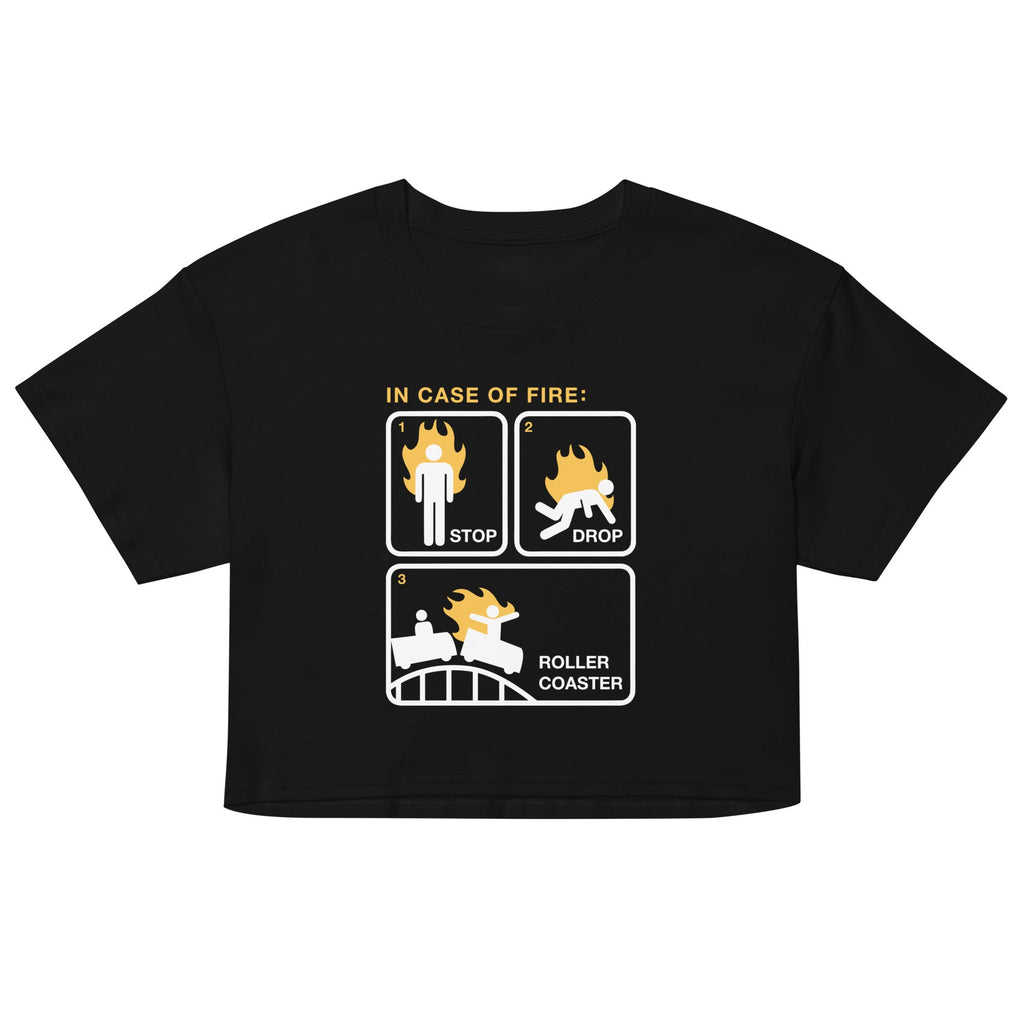 Stop Drop Roller Coaster Women's Crop Tee