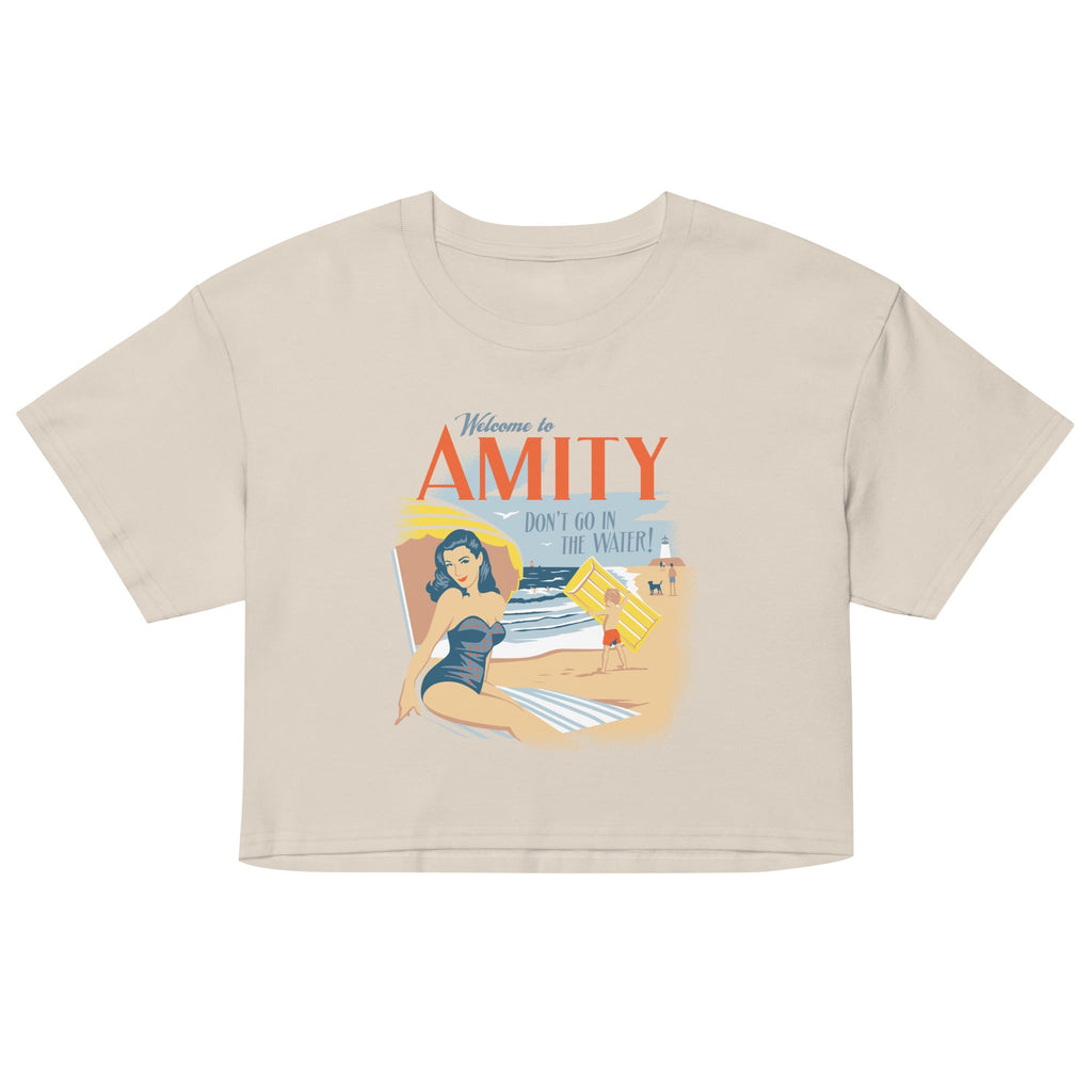 Welcome To Amity Women's Crop Tee