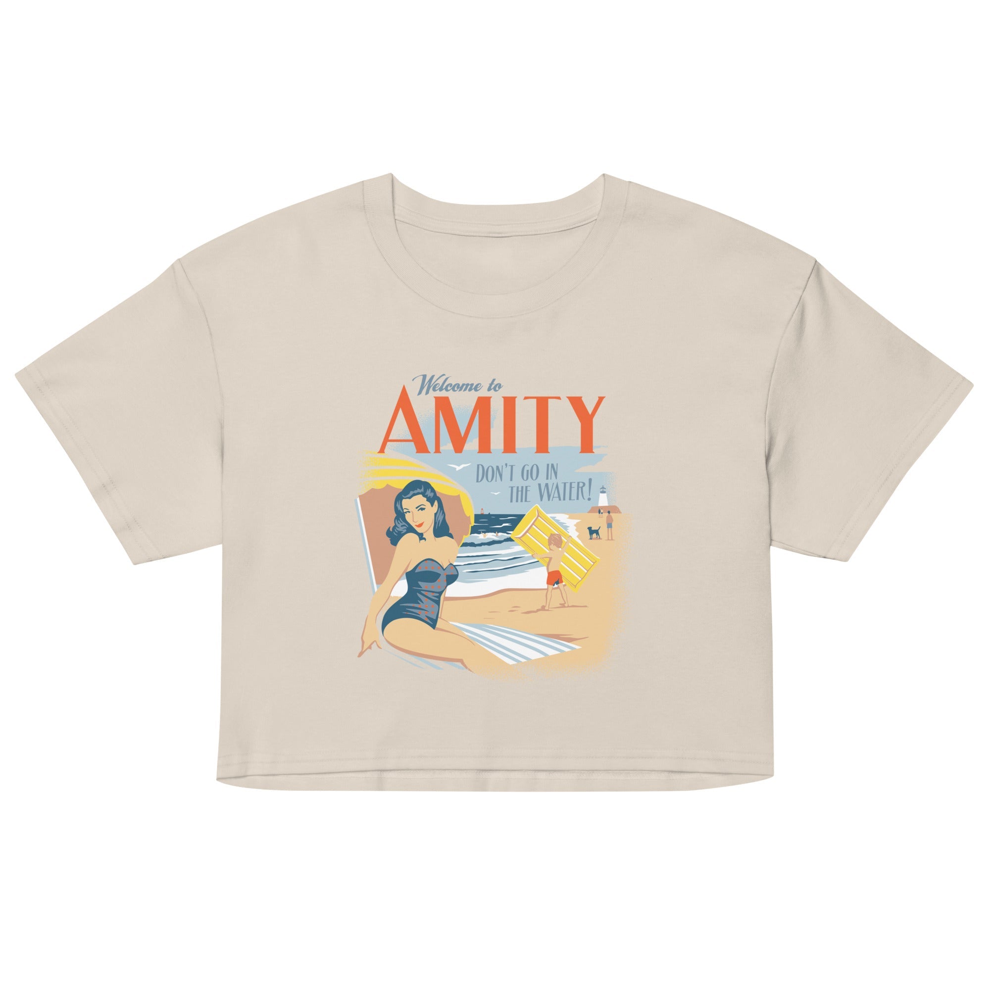 Welcome To Amity Women's Crop Tee