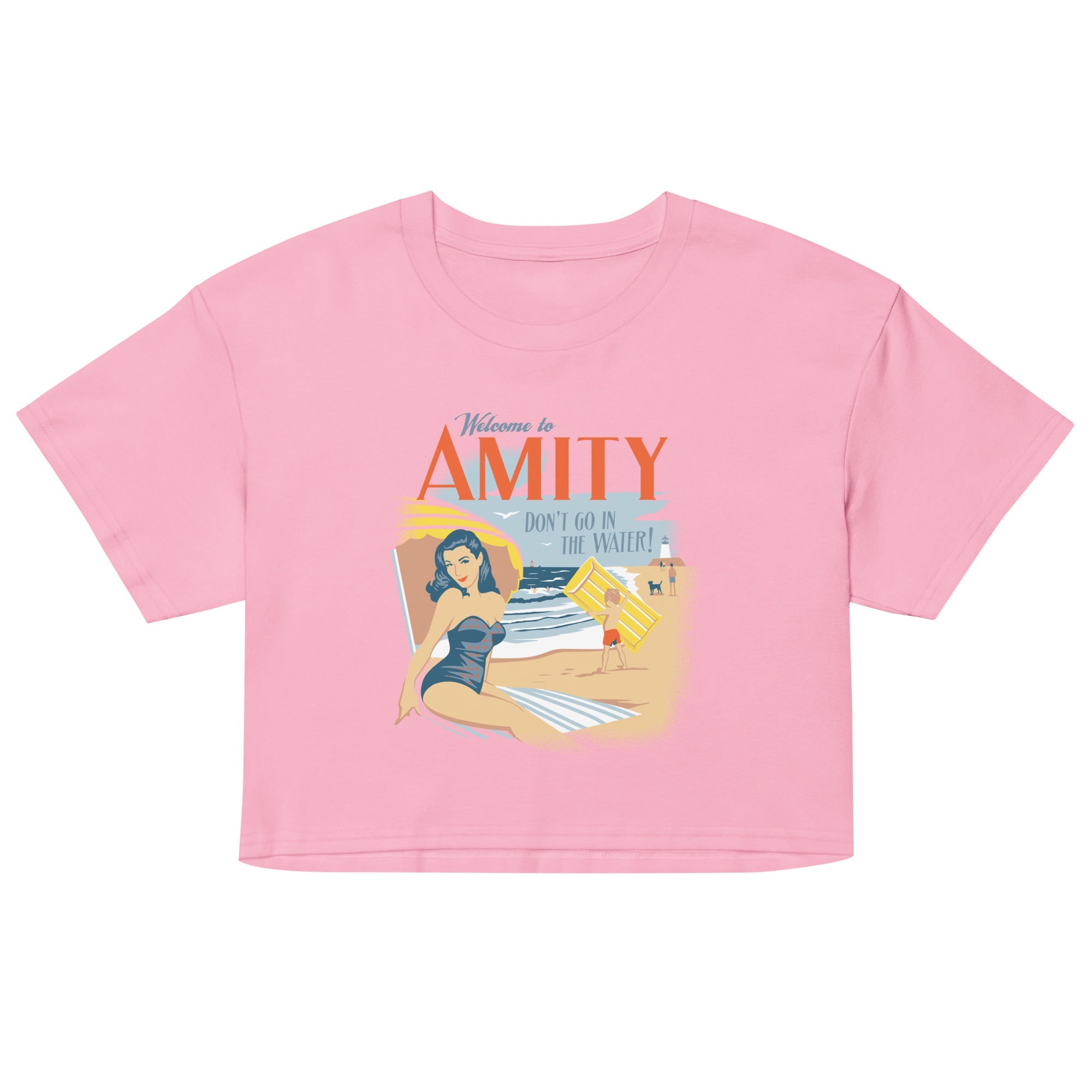 Welcome To Amity Women's Crop Tee