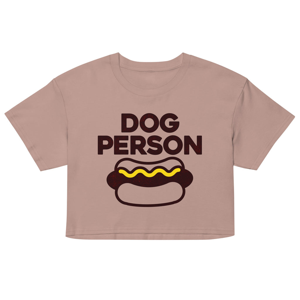Dog Person Women's Crop Tee