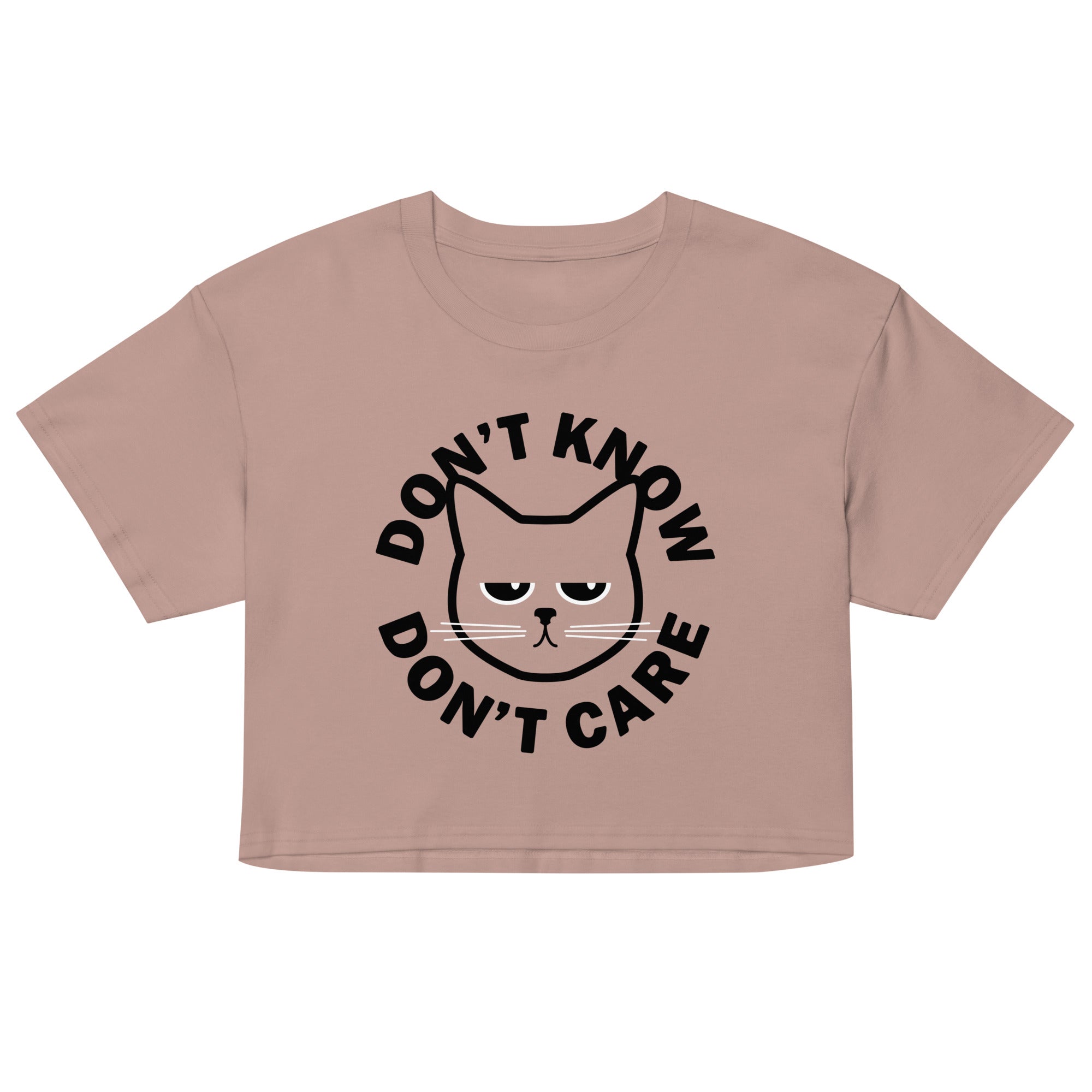 Don't Know Don't Care Women's Crop Tee