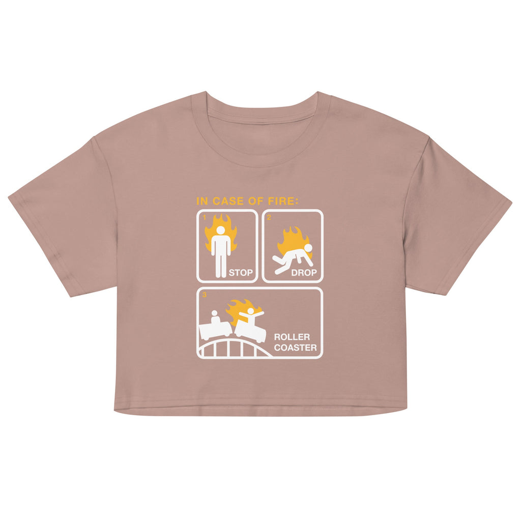 Stop Drop Roller Coaster Women's Crop Tee