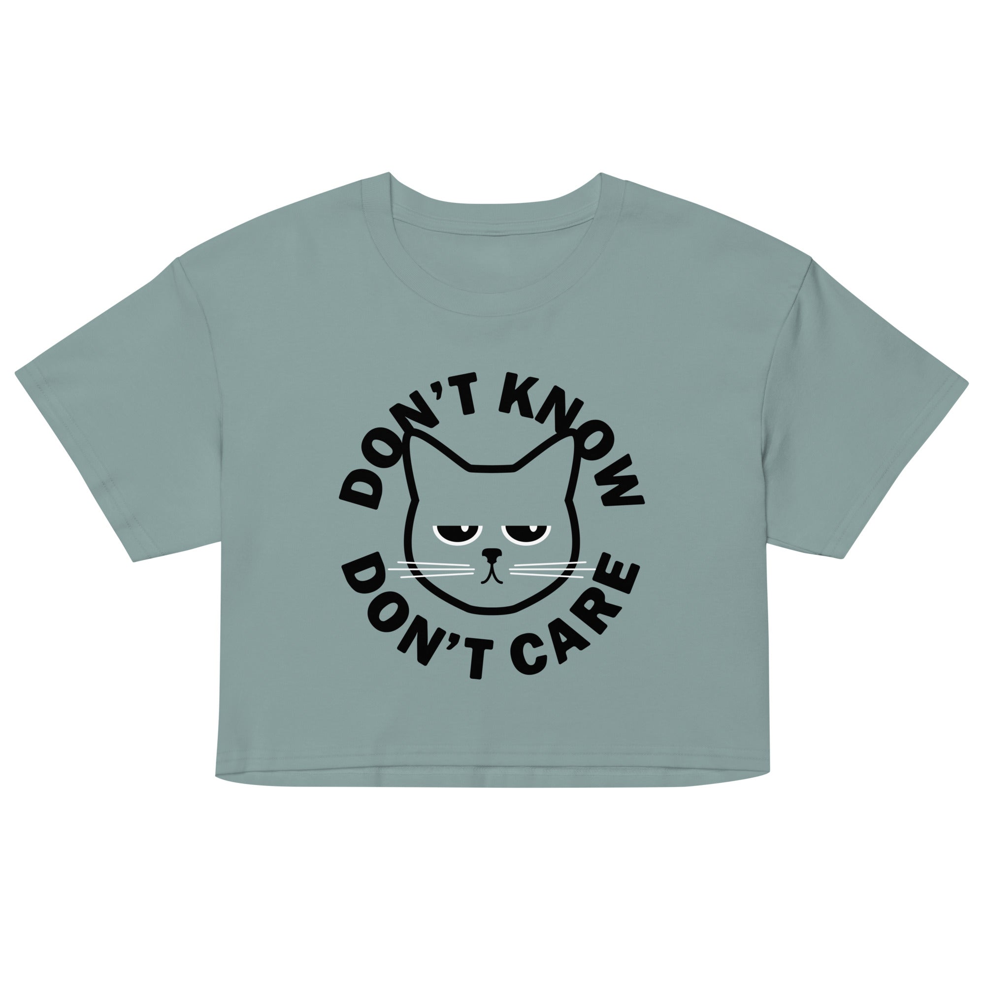 Don't Know Don't Care Women's Crop Tee