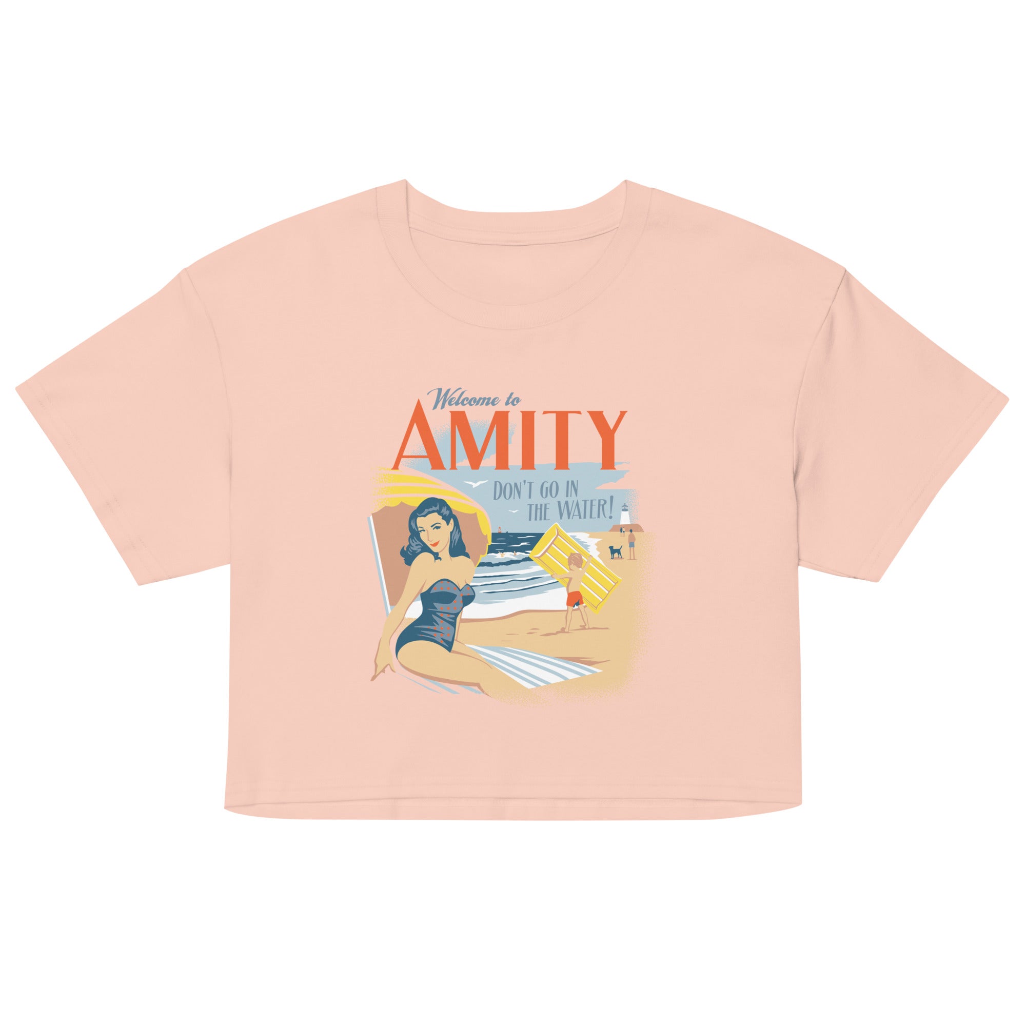 Welcome To Amity Women's Crop Tee