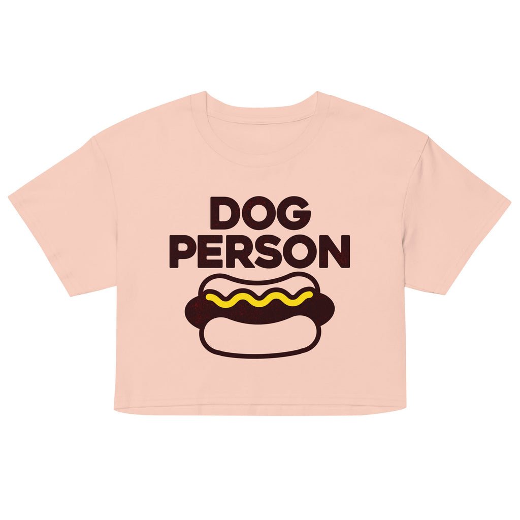 Dog Person Women's Crop Tee