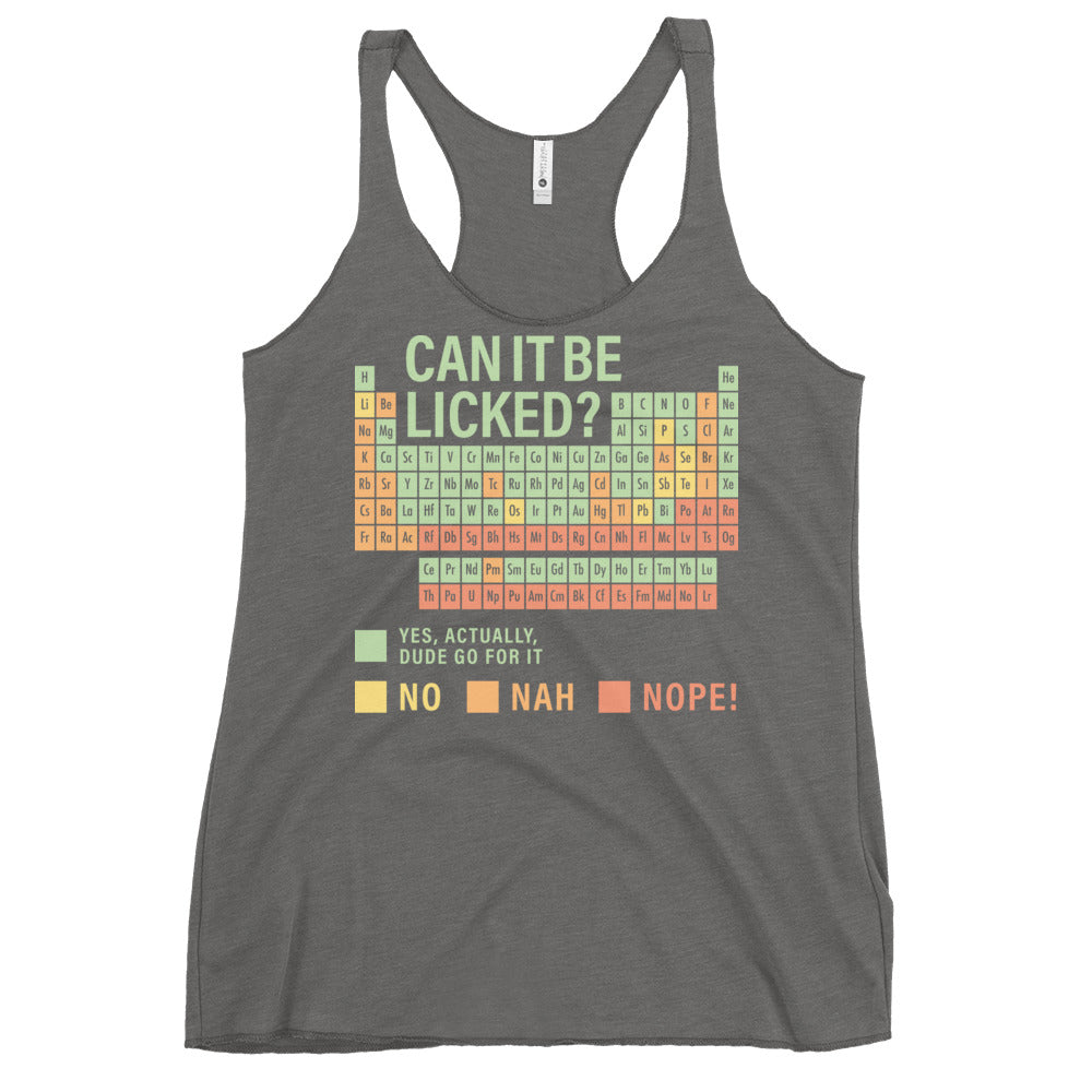 Can It Be Licked? Women's Racerback Tank