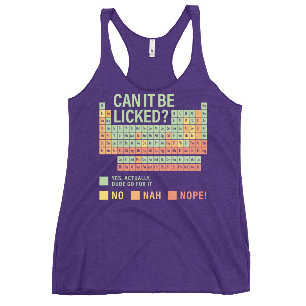 Can It Be Licked? Women's Racerback Tank