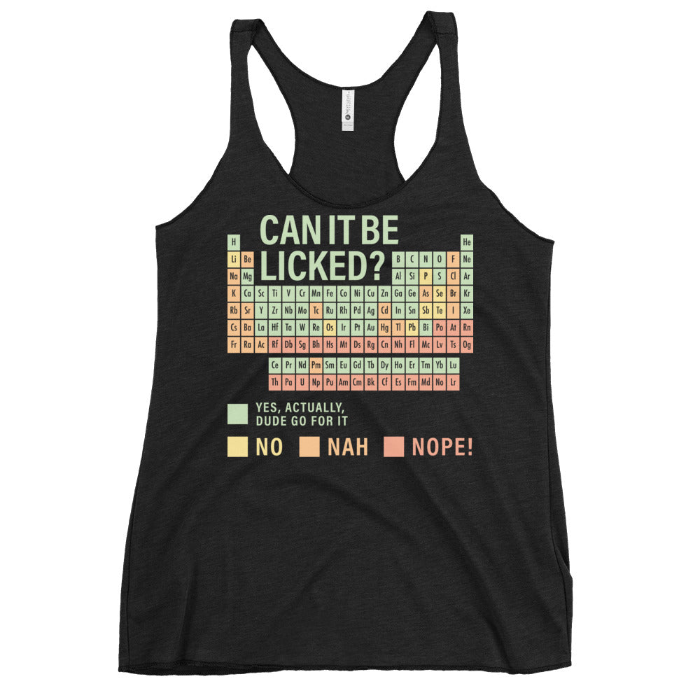 Can It Be Licked? Women's Racerback Tank