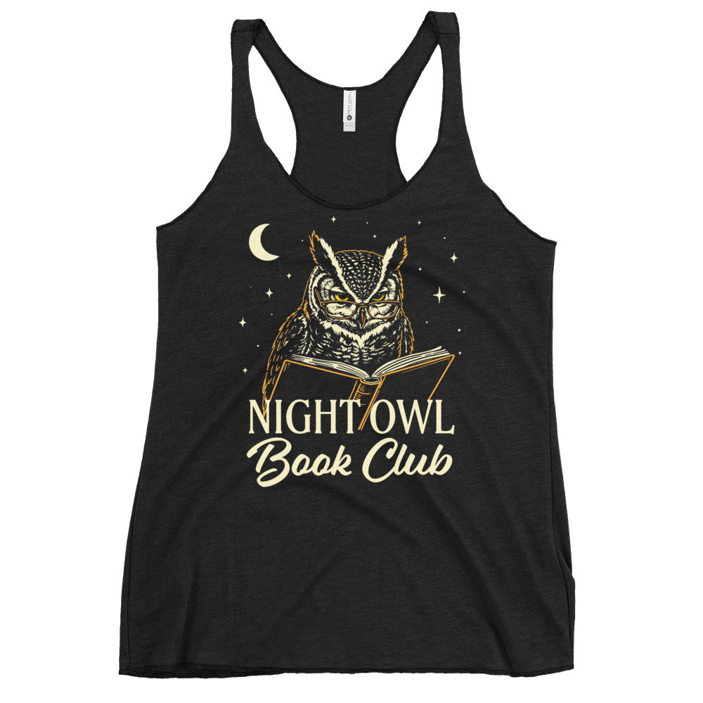 Night Owl Book Club Women's Racerback Tank