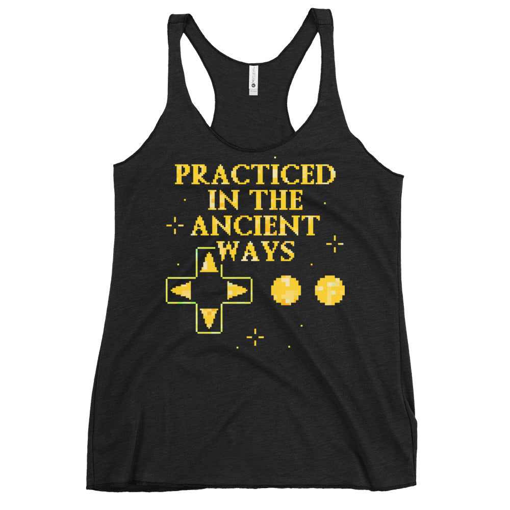 Practiced In The Ancient Ways Women's Racerback Tank