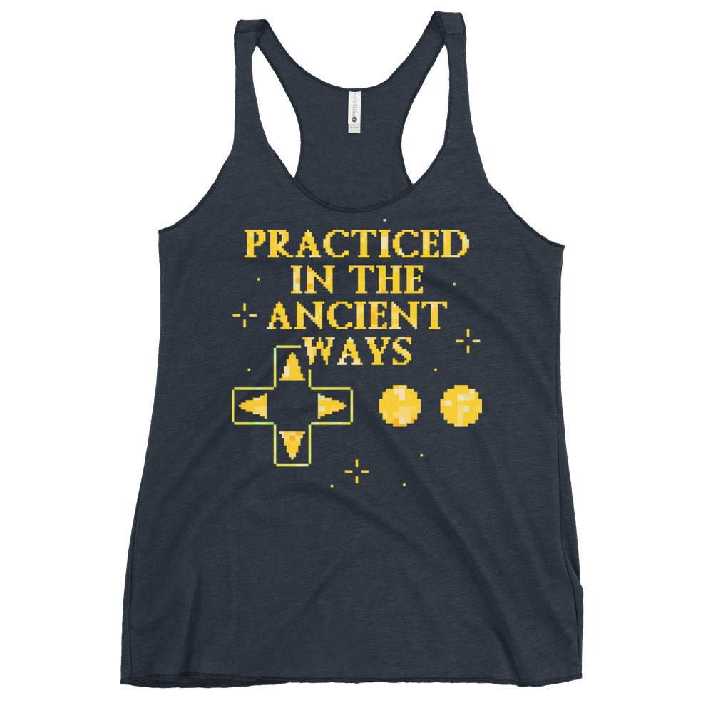 Practiced In The Ancient Ways Women's Racerback Tank