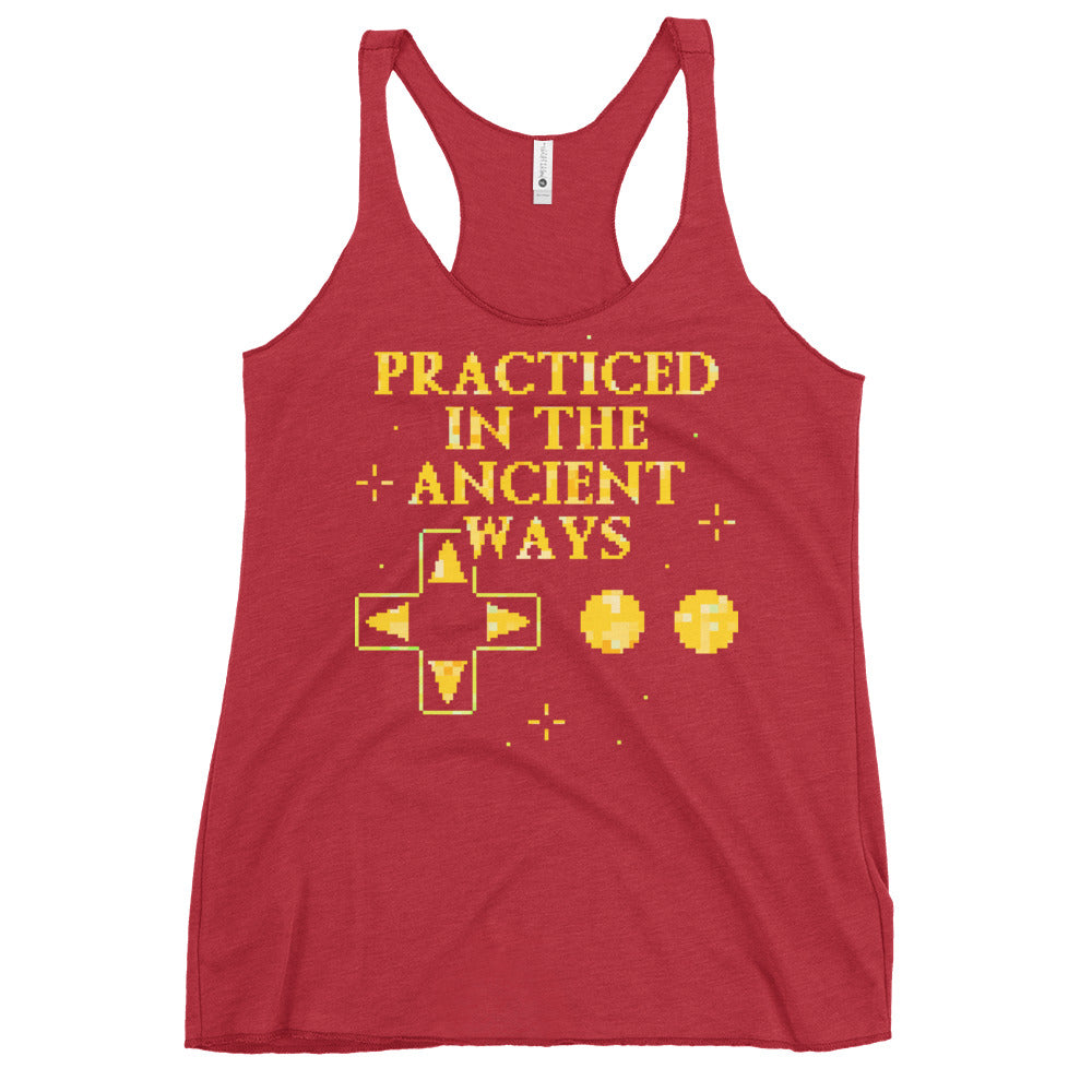 Practiced In The Ancient Ways Women's Racerback Tank