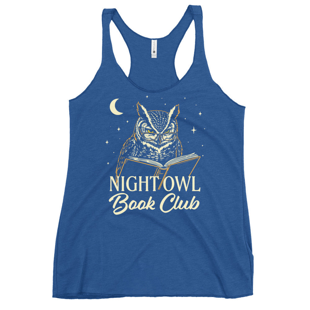 Night Owl Book Club Women's Racerback Tank