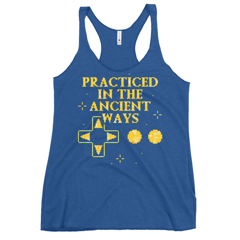 Practiced In The Ancient Ways Women's Racerback Tank