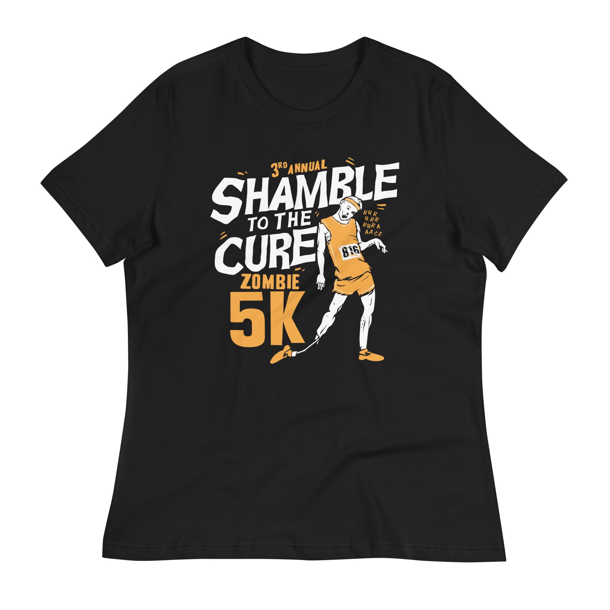 Shamble To The Cure Zombie 5K Women's Signature Tee
