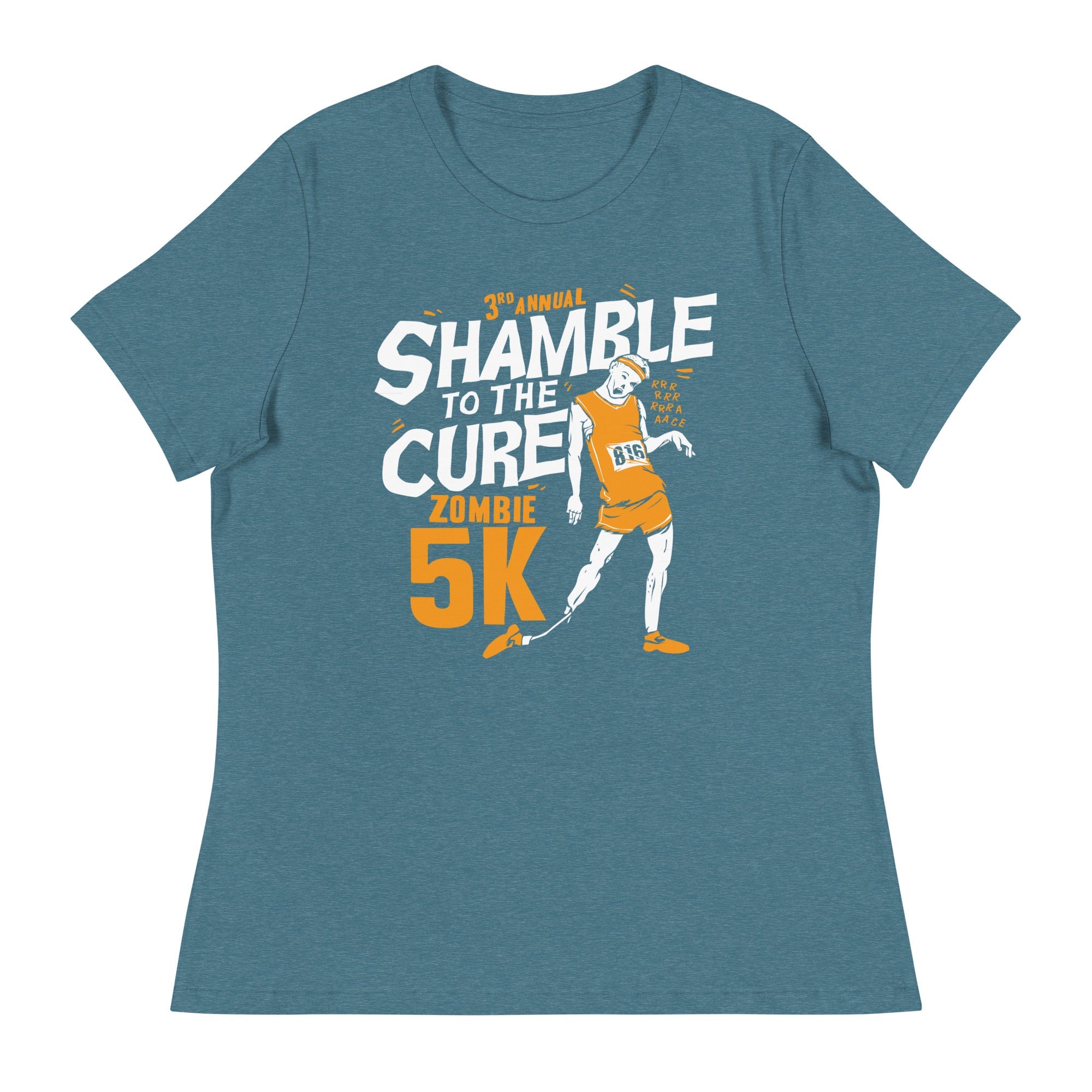 Shamble To The Cure Zombie 5K Women's Signature Tee