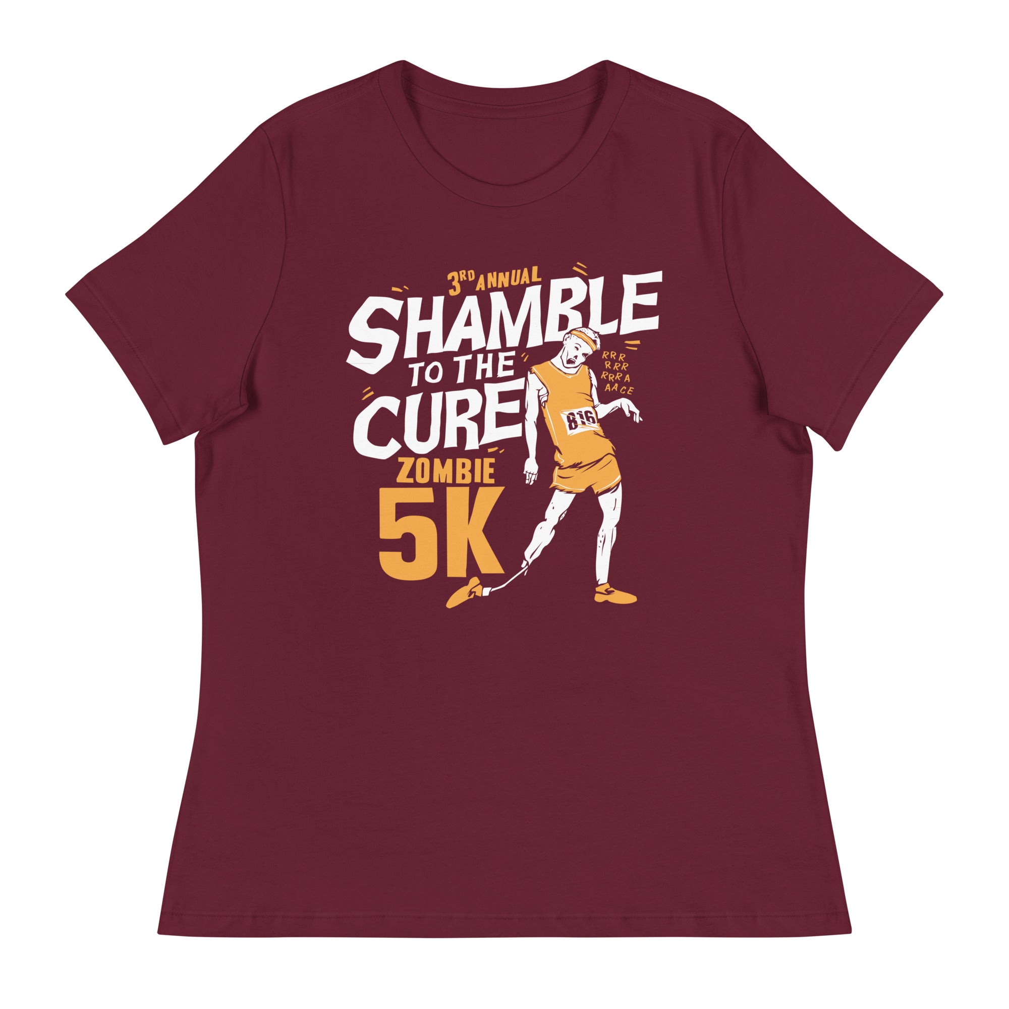 Shamble To The Cure Zombie 5K Women's Signature Tee