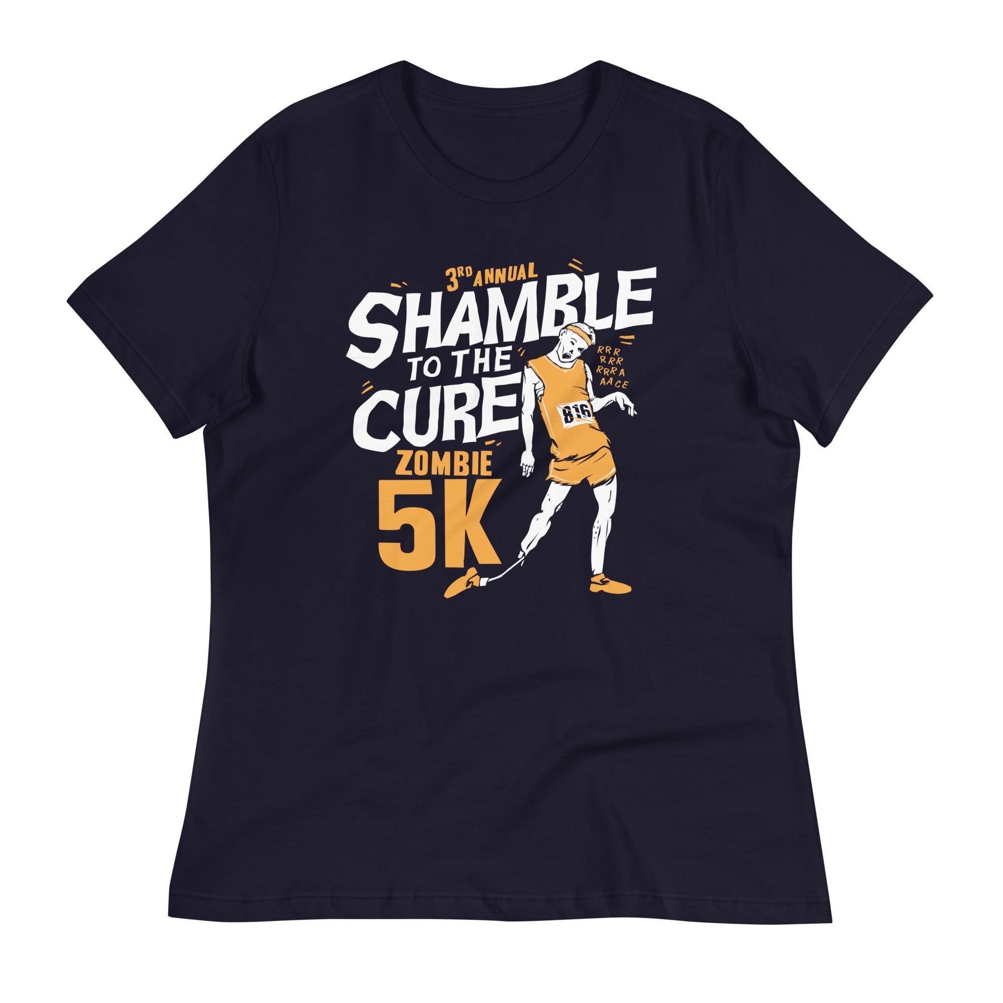 Shamble To The Cure Zombie 5K Women's Signature Tee