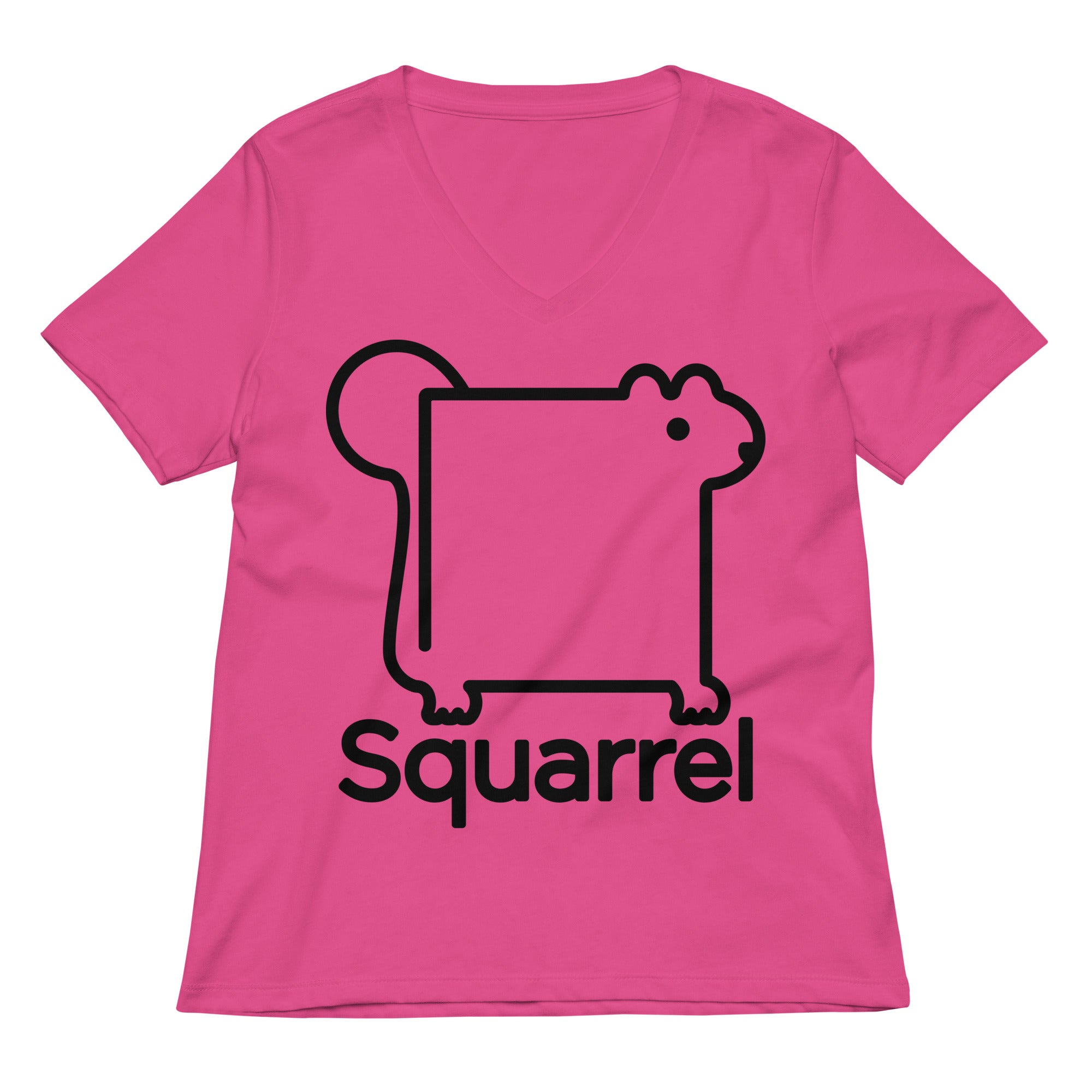 Squarrel Women's V-Neck Tee