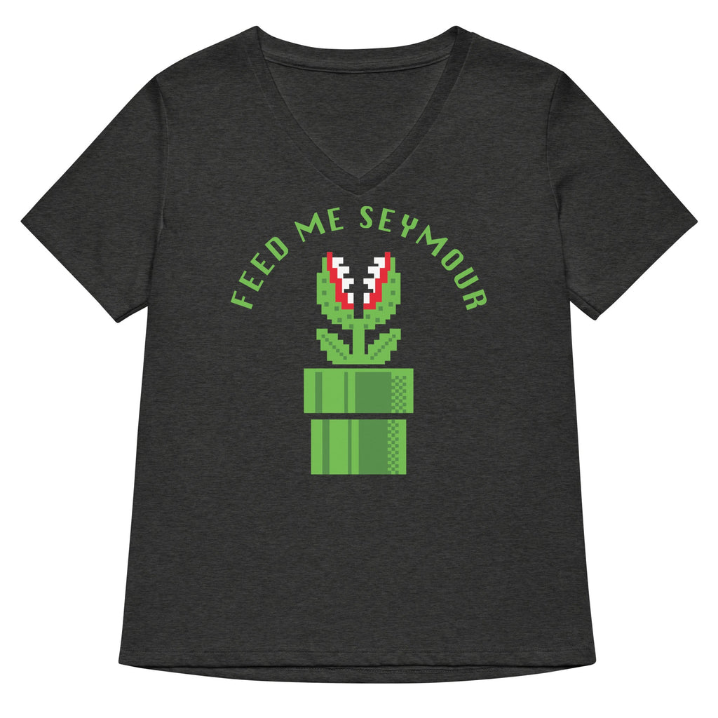 Feed Me Seymour Women's V-Neck Tee